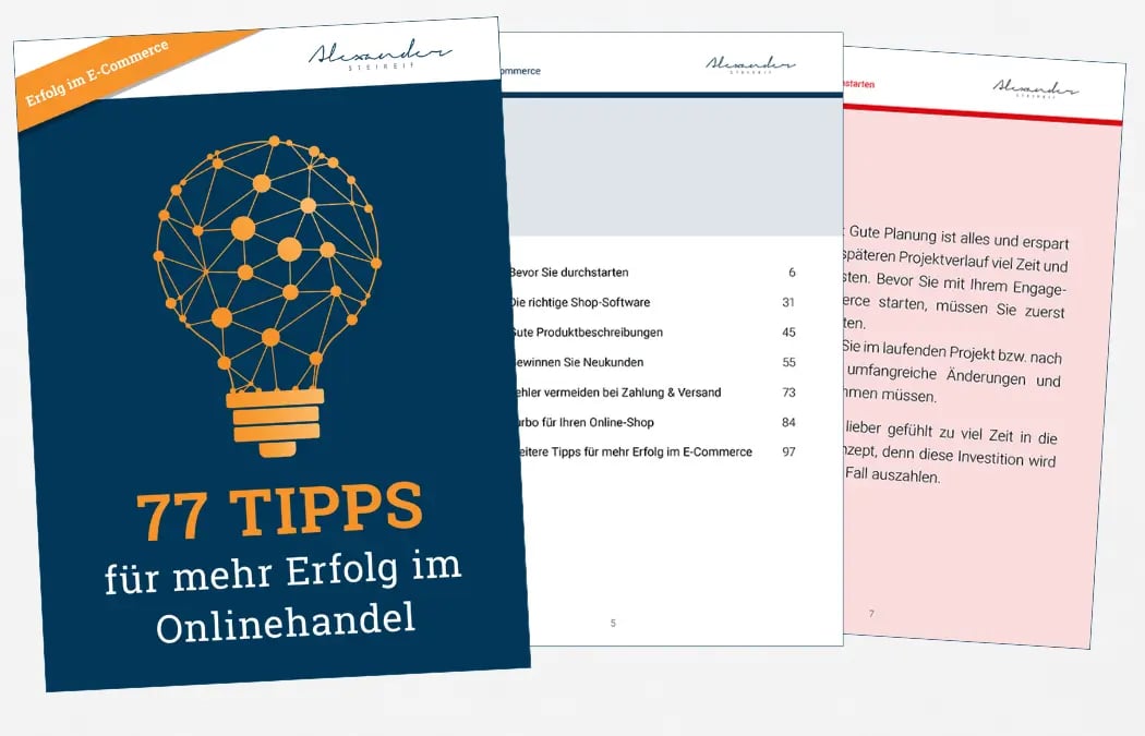 77 Tipps für mehr Erfolg im Onlinehandel.