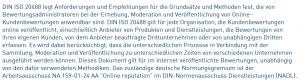 Beschreibung DIN 20488 Kundenbewertungen online