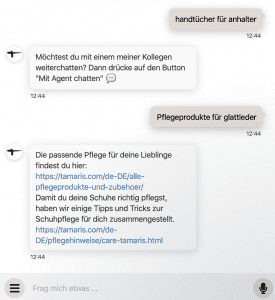 Chatbot als Beispiel für Künstliche Intelligenz im E-Commerce