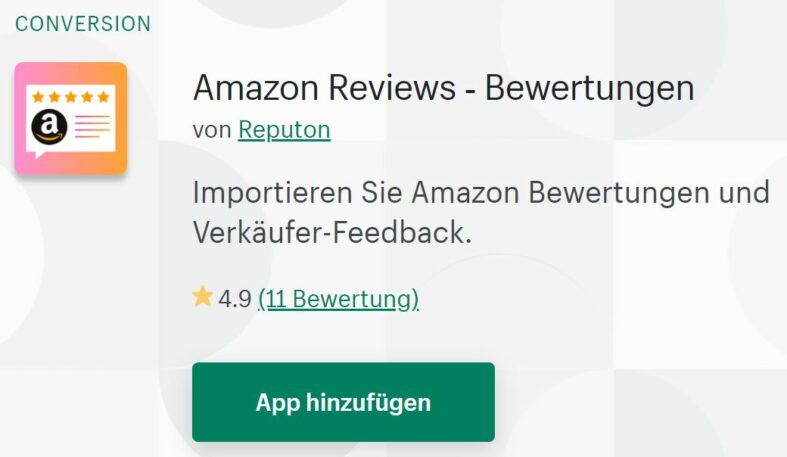 Shopify Amazon Reviews