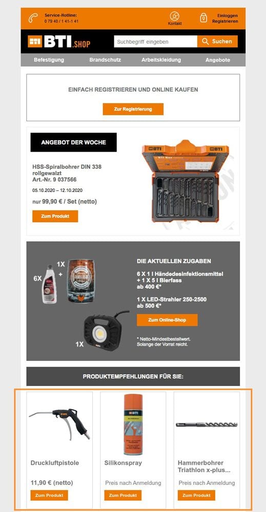 email personalisierung B2B