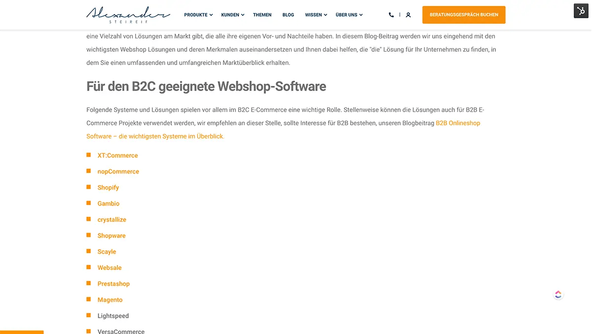E-Commerce Systeme